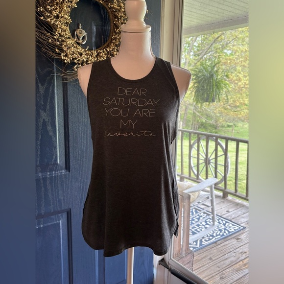 Old Navy Black Tank Top Semi-Fitted, size L - Picture 1 of 12